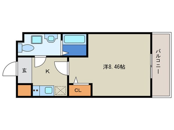 レジディア京都駅前の物件間取画像